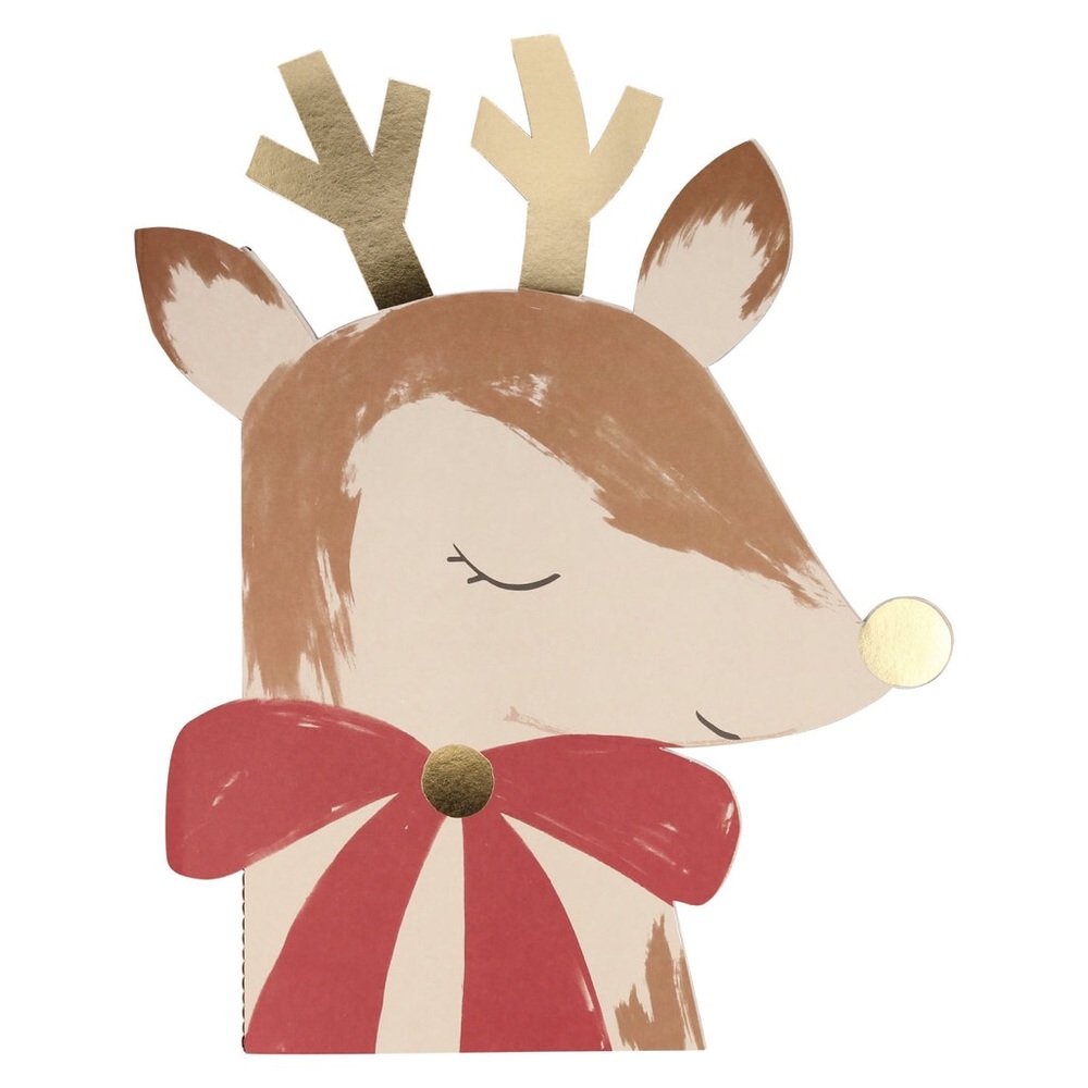 New! Reindeer Sticker Sketch Book / Winter Christmas Holiday Season Kids Craft
